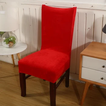 

Many Colors Choice Solid Color European Style Slip Covers Chair Decor Wide Application Easily Washable Arm Chair Cover Stretch