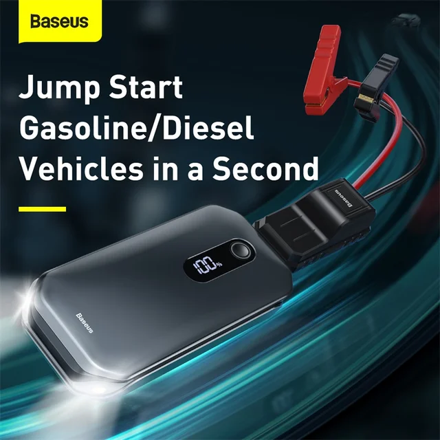 Baseus 12000mah 1000A Portable Power Bank Car Jump Starter  Emergency Starter  12V Auto Booster Starting Device Battery for car 3