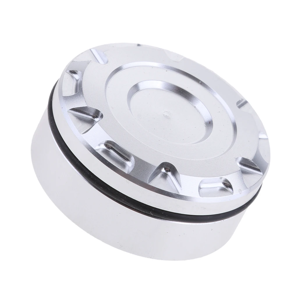 CNC Aluminum Alloy Rear Brake Fluid Reservoir Cap Lid Top Cover for Motorbike