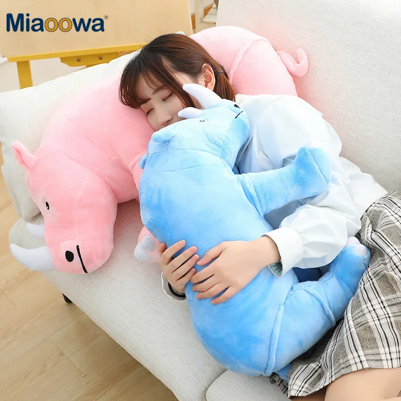 Soft Plush Rhinoceros Stuffed Animal Toy