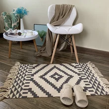 Гобелен, домашний декор, для гостиной, хлопок, лен, с принтом, машинная стирка, ковер для спальни, ковер с бахромой, ретро пол, диван, скандинавский стиль