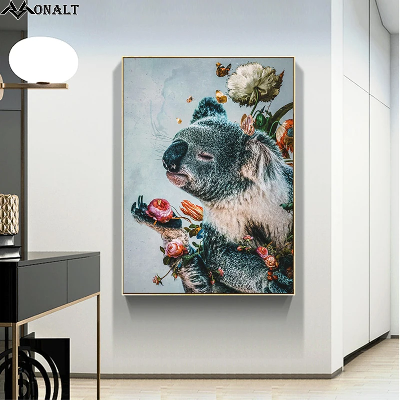 Холст для живописи wall art животное коала плакат Nordic Классическая Хоум декор детской комнаты Печать холст