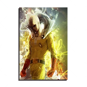 

Modern Canvas Painting Hot Wall Art HD Print One Punch Man Anime Poster Fashion Home For Boy Bedroom Wall Decor Modular Picture