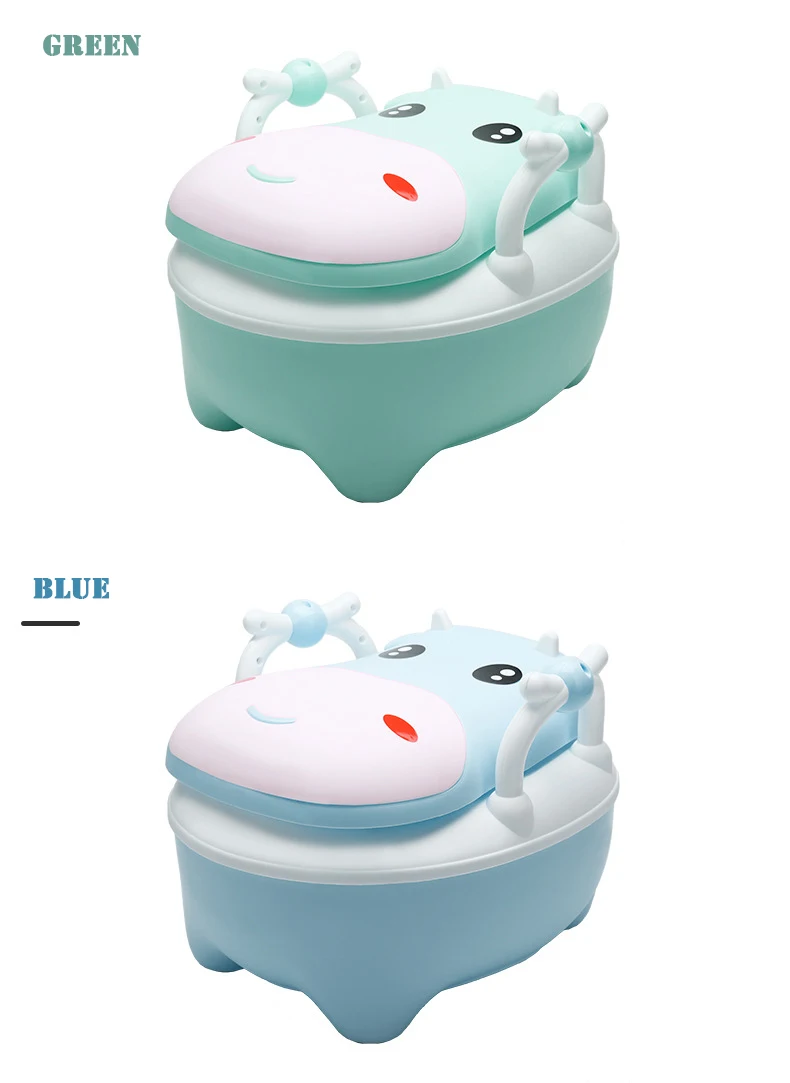 Мультфильм животных ребенка туалет ящик типа туалет ребенок горшок ребенок моющийся Маленький Туалет мальчик и писсуар для девушек Подарок туалетная щетка