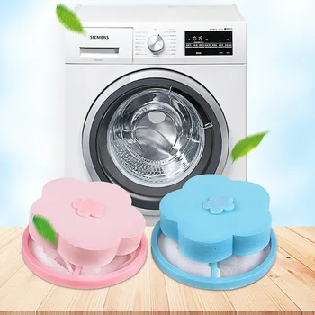 

6pcs Laundry Ball Accessories Reusable Washing Machine Cleaner Hair Catcher Removal Lint Dirty Fiber Collector Filter Mesh Pouch