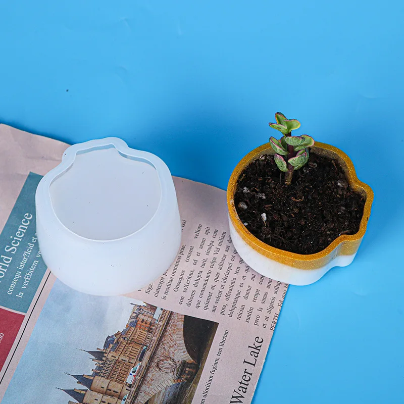 Succulent Plant Pot DIY Silicone Resin Molds