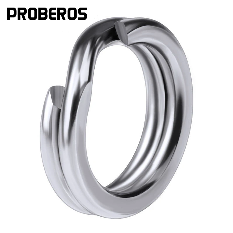Proberos 50個釣りスプリットリングcrankhard餌シルバーステンレス鋼0 12 釣りコネクタアクセサリータックル Ring Closing Ring Runningring Lost Aliexpress
