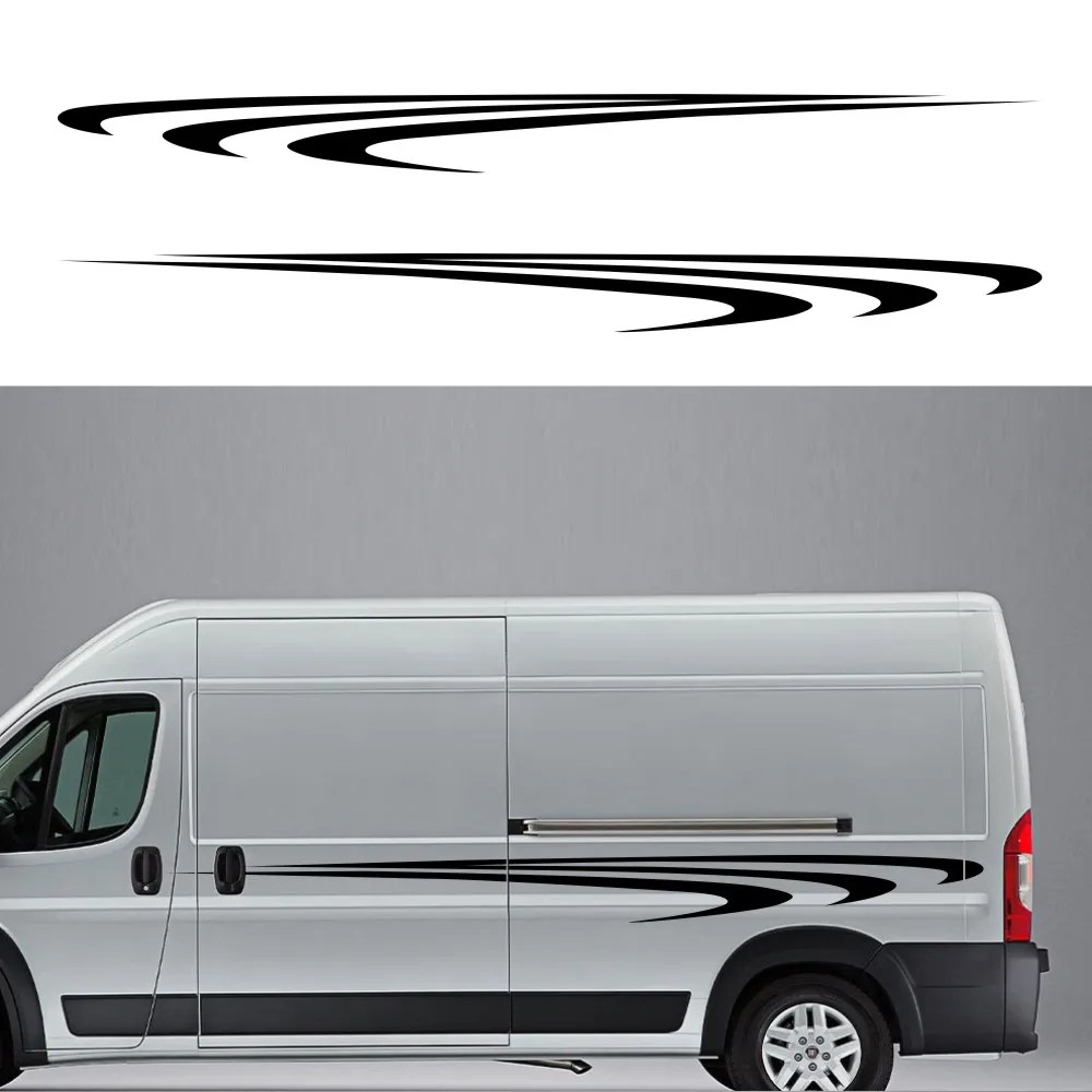 Striscia Adesiva Per Auto Da Corsa Modellazione Della Decorazione Per Vito W638 W639 W447 Vw T5 T6Vinyl Accessori Per La Linea Di Vita Della Porta Di 