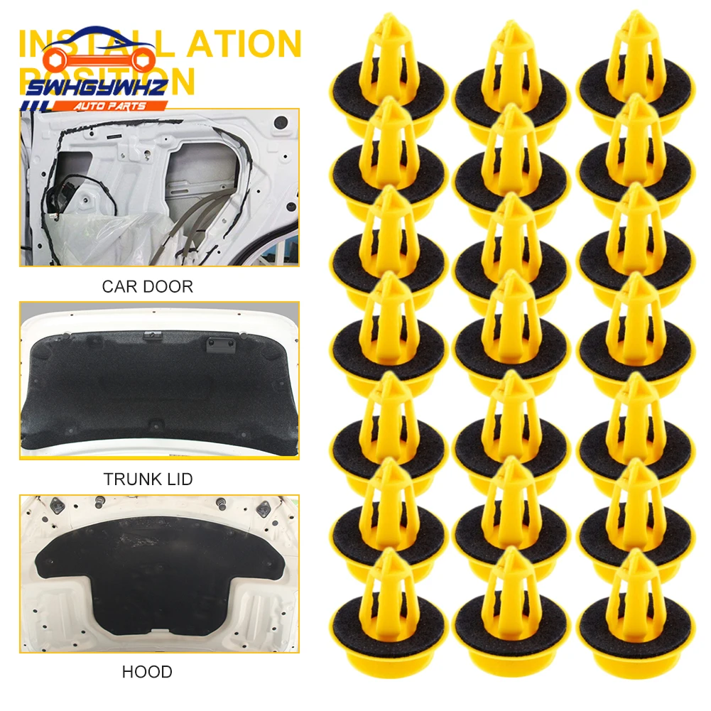 

50PCS Auto Door Trim Panels Fastener Clips Car Plastic Fixed Clip for Benz Fenders, Bumpers, Doors or Other Car Surfaces