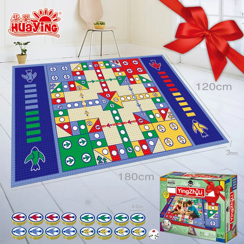 Large Size 180X120 Huaying Aeroplane Chess Mat Infant Crawling Rug Thick Children free ji qi Set 525d