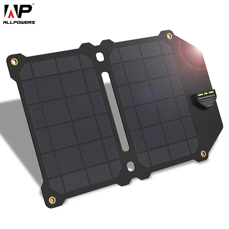Зарядное устройство на солнечной батарее ALLPOWERS 5V14W с двумя USB портами|Солнечные