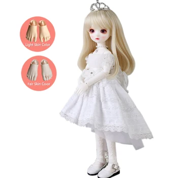 

MODIKER 1/6 BJD Doll Full Set Lace Princess Skirt Doll Kit Action Figure Model Toy Muriel (Light Skin Color) Girl Birthday Gift