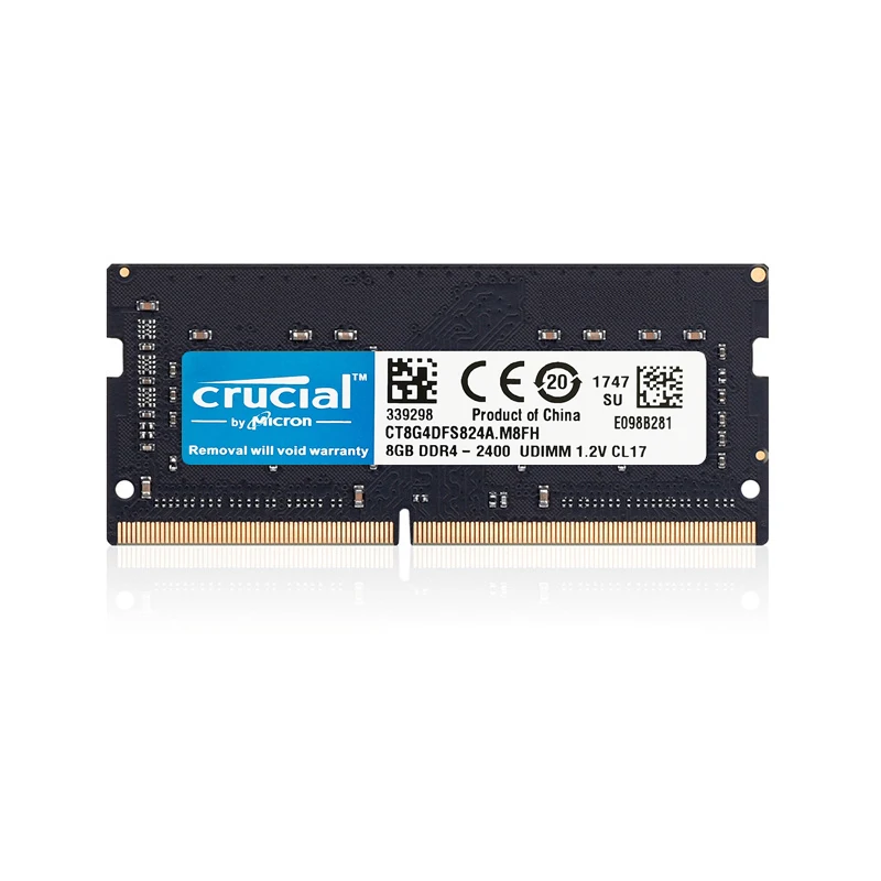 Micron 8GB 16GB 32GB PC4-19200 DDR4-2400MHz 260pin 1.2v CL17 SODIMM Memory SDRAM Micron 8GB 16GB 32GB PC4-19200 DDR4-2400MHz 260pin 1.2v CL17 SODIMM Memory SDRAM