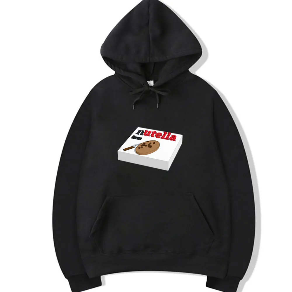 

New Design Fashion Women/men Sweatshirts Hoodies Nutella Spoof Fun Life Like Food Chocolate Sauce Funny White Hoodie Hoody