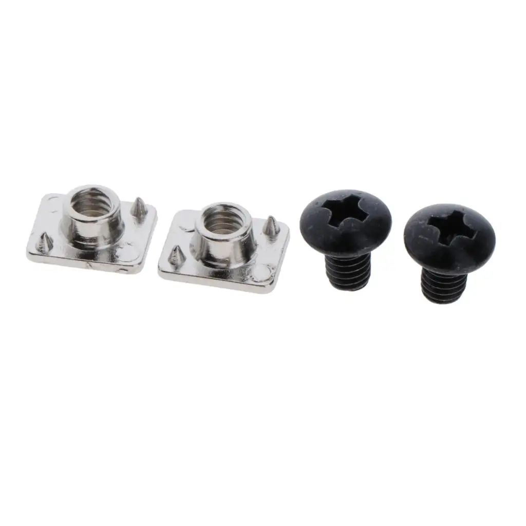 2pcs Screws + 2pcs Nuts -  Inline Roller Skates Accessories Buckle Belts Replacement Parts Bolts Tool