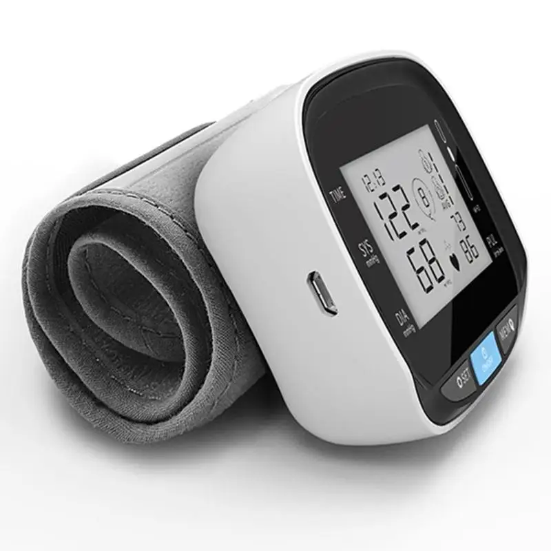 ЖК-цифровой голосовой наручный Сфигмоманометр пульсометр для измерения артериального давления