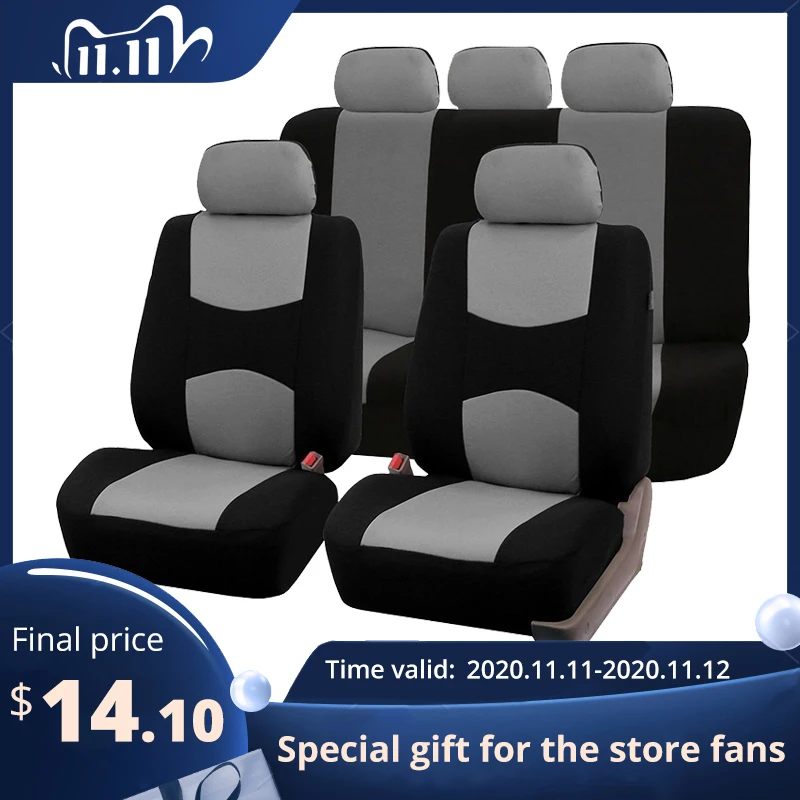 Cheap AUTOYOUTH Automobiles Seat Covers Full Car Seat Cover Universal Fit Interior Accessories Protector Color Gray Car-Styling Cheap AUTOYOUTH Automobiles Seat Covers Full Car Seat Cover Universal Fit Interior Accessories Protector Color Gray Car-Styling