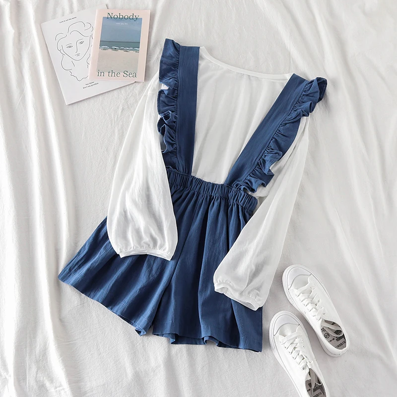 Женский комплект из 2 предметов белая одежда для защиты от солнца + брюки с