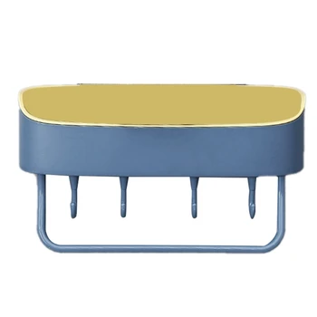 

Multi-Functional Plastic Concise Perforation-Free Bathroom Wall Hanging Rack