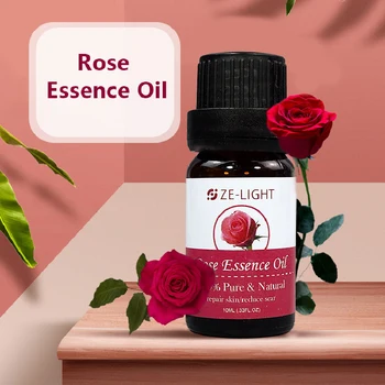 

Pure Bio Natural Rose Essential Oils Organic Bulgarian Massage Diffuser Spa Oil Cosmetics for Humidifier Zlight Skin Care 10ml