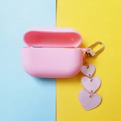 For airpods pro Популярный брелок "любовь" силикон розового цвета чехол для наушников для Apple аксессуары для airpods крышка - Цвет: For airpods pro
