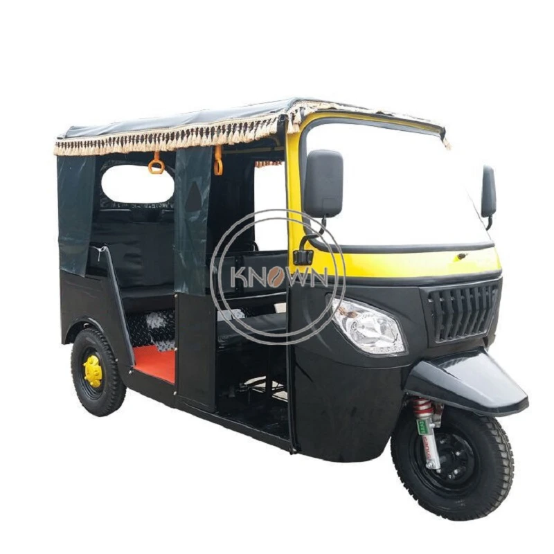 Threewheeled Gasoline Style Passenger Car Tricycles Mobile Food Cart Tuk Tuk Oil Car Food