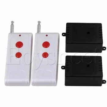 

433MHz 1CH 12V 150m Remote Control Self-lock Red 2Key Switch Door Opener