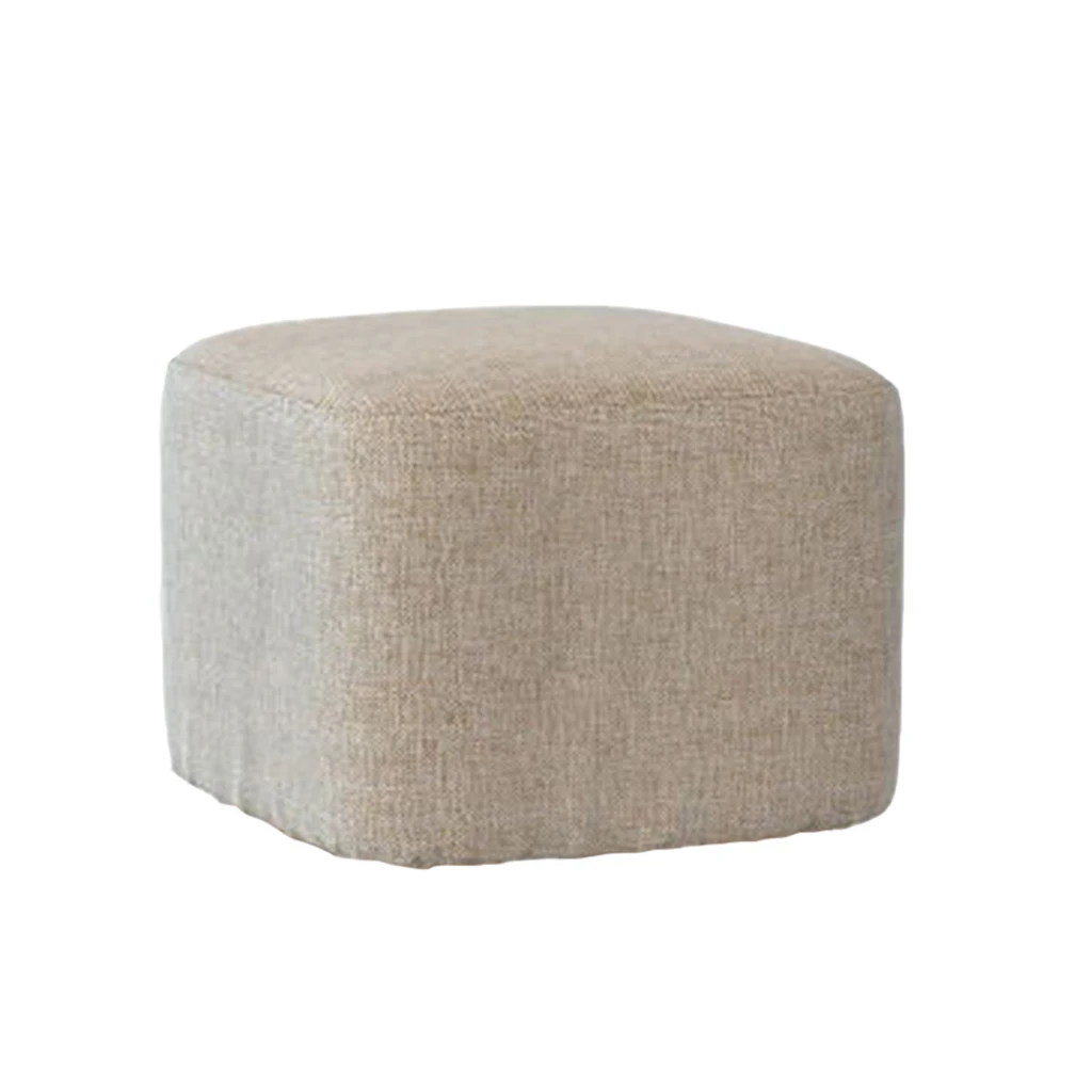Linen Cotton Ottoman Cover Square Stool Covers Slipcover for Footstool Decor 8 Colors choice | Дом и сад