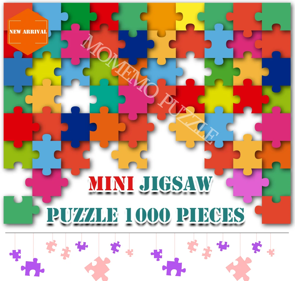 MOMEMOI бегущий Тигр 1000 штук деревянные головоломки игрушки для взрослых головоломки для сборки игры детские развивающие игрушки