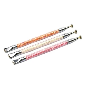 

3pcs Nail Art Eye Flower Stripe Magnetic Pen DIY 3D Nail Art Magic Stick UV Gel Manicure Tool Polish Brush Accessories