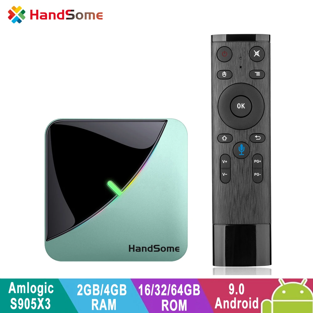 

8k android 9.0 smart tv box amlogic s905x3 netflix youtube media player 4GB RAM emmc 64GB set-top box a95x f3 air for iptv