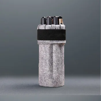 

Felt pen bag round pen bag creative felt stationery bag large capacity pencil tube felt finishing package