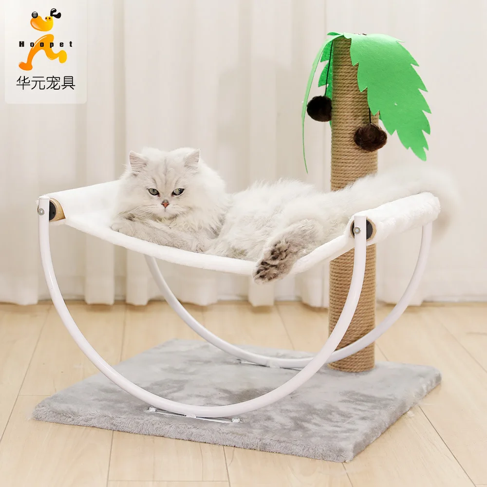 

Torrid Zone Style-Sleep Cat Climbing Frame Column Cat Tree Cat Bed Recliner Cat Claws Grinding Cat Teaser Toy gato negro jia zi