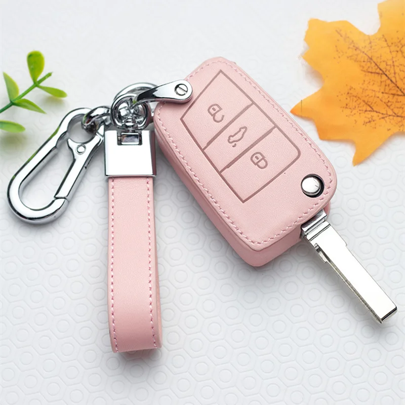 

Car Key Cover Case For VW Volkswagen Tiguan MK1 MK2 Magotan Passat B5 B8 Polo Golf 4 5 6 7 mk7 Jetta POLO Eos Scirocco Keychain