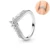 Ring 925 Silver Stackable Rings Infinite Flower Princess Wishbone Heart Rings Women Finger Rings 30
