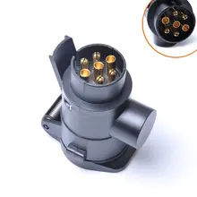 Прочный пластик автомобильный 12 в прицеп соединитель Конвертер Разъем 7P до 13P разъем питания адаптер