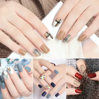 

Free shipping New Self Adhesive Nail Art Decals Stickers Florals Stripes Summer Decorations