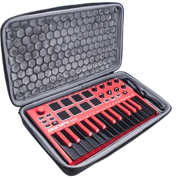 

Newest EVA PU Explosion-proof Hard Carrying Case for AKAI MPK Mini PLAY MK2 Keyboard Controller Travel Storage Protective Bag