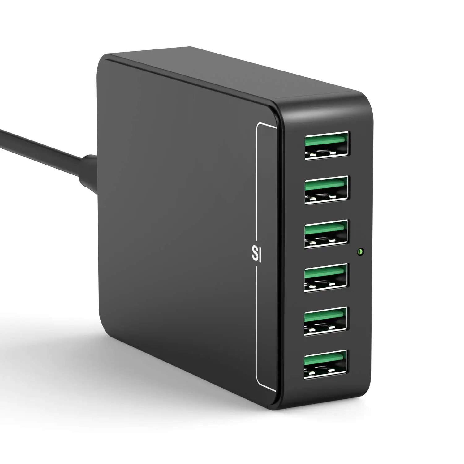 60W 6-Port USB Charging Station Multi Ports Desktop Charger with Smart Identification Compatible with Cellphones Tablets
60W 6-Port USB Charging Station Multi Ports Desktop Charger with Smart Identification Compatible with Cellphones Tablets