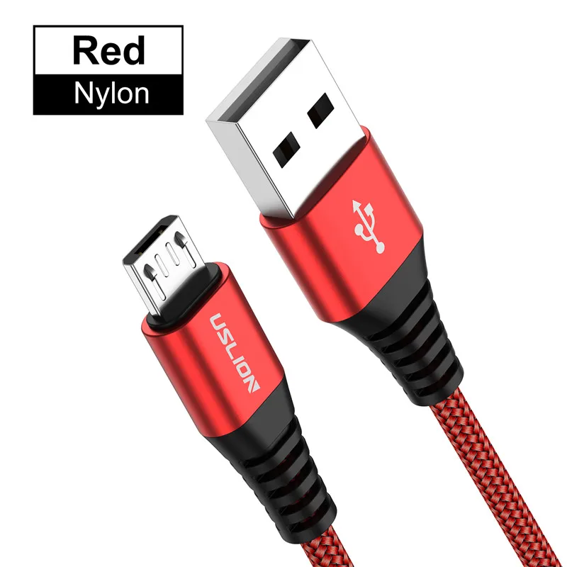 USLION 3A Micro USB быстрый заряд кабеля USB кабель для передачи данных ...