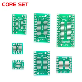 

10pcs PCB Board Kit SMD Turn To DIP Adapter Converter Plate SOP MSOP SSOP TSSOP SOT23 8 10 14 16 20 28 SMT To DIP