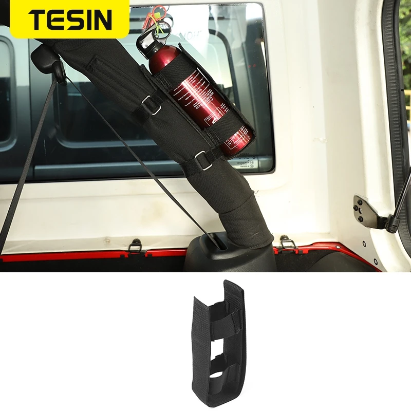 

TESIN Stowing Tidying for Jeep Wrangler Automobile Car Fire Extinguisher Fixing Holder Belt Trunk Fire Extinguisher Strap