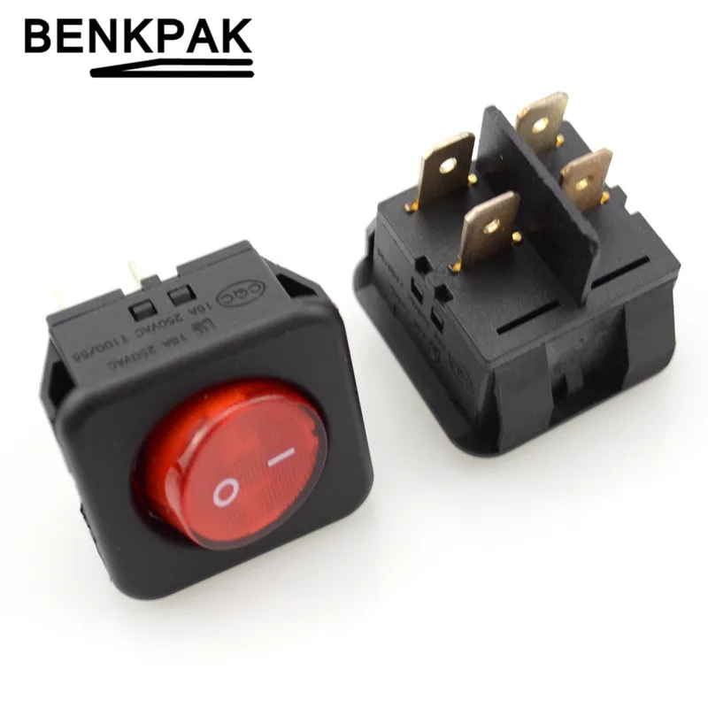 RK1-05 illumated mini rocker switch выключатель лодки 4 контакта | Обустройство дома