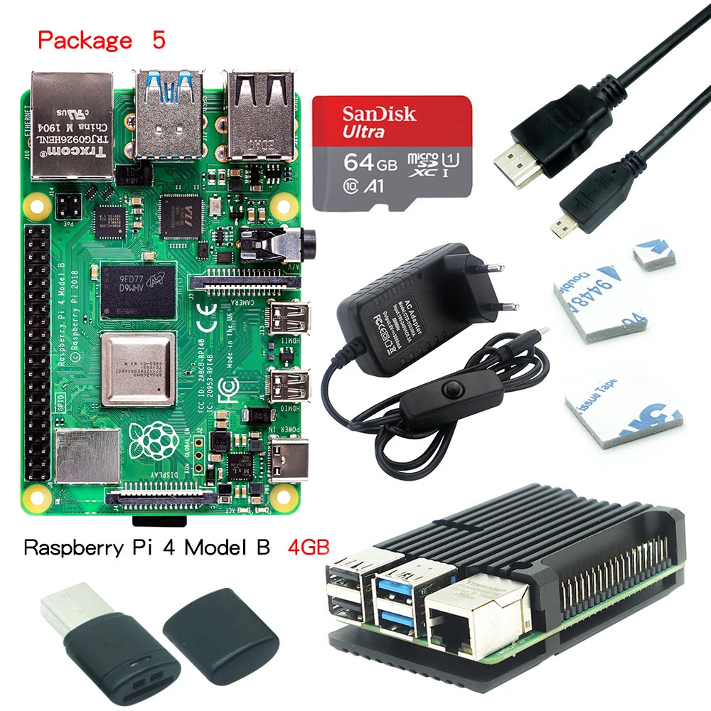 Raspberry pi 4 (8GB) 2個セット Raspberry Pi 4 8GB Kit with DeskPi Pro Set-top Box (8GB RAM