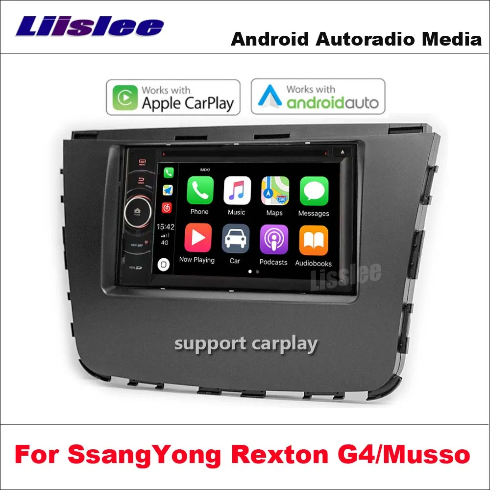 Автомобильный DVD Android радио для SsangYong Rexton Sports/Rhino/Musso Grand Y400 2017 ~ 2021 стерео IPS GPS Carplay
