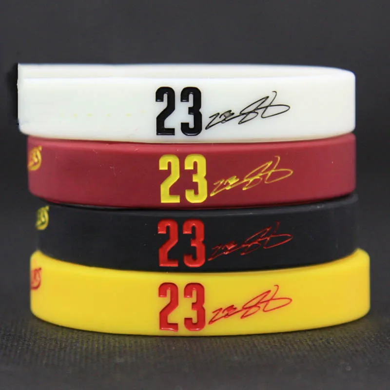 

Men's Silicone Basketball Bracelets Lebron James Sport Energy Balance Wristband Power Bangle