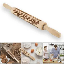 Рождество тиснение Скалка выпечки печенье лапша печенье, фондан, пирог тесто гравировкой ролик олень; Снежинка(бесплатный подарок