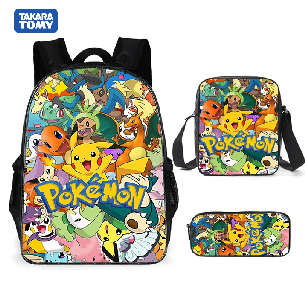 Pokemon Backpack Shoulder Bag Pencil 28 Styles Baby Girl Cute Bags for Girls Christmas Birthday Gifts Kids |