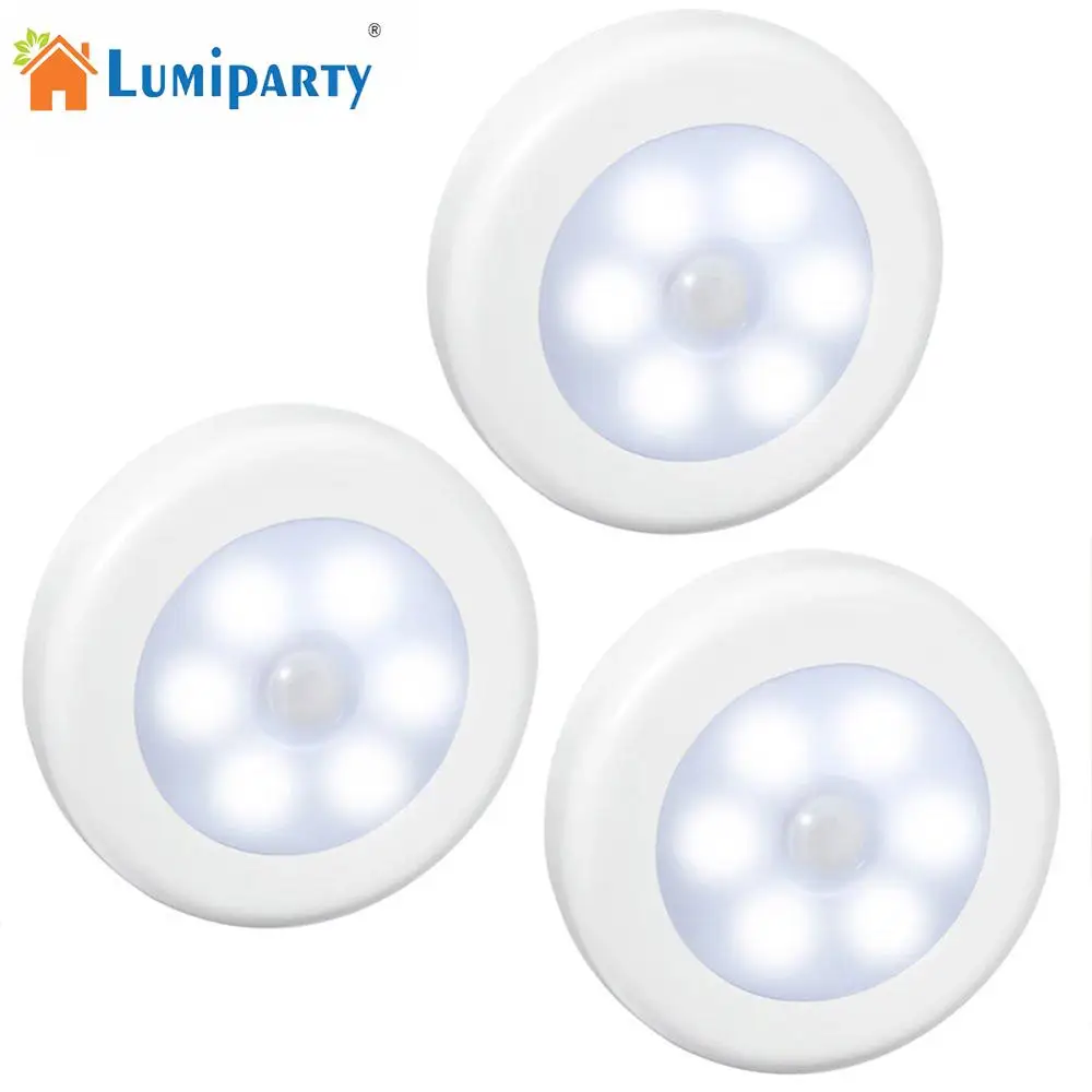  3pcs 6 led Night Light Magnetic Wireless Detector Light Wall Lamp Infrared PIR Motion Sensor Light  - 32774281863