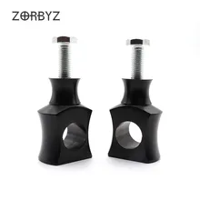 ZORBYZ мотоцикл 1 пара Универсальный 1 дюймов 25 мм черная ручка монтажный руль стояки зажим для Harley Honda Yamaha Kawasaki